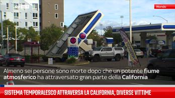 Sistema temporalesco attraversa California, diverse vittime