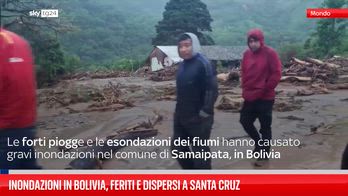 Inondazioni in Bolivia, feriti e dispersi a Santa Cruz