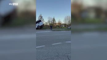 Sesto al Reghena, bus con studenti finisce in un fosso