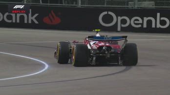 hamilton ferrari f1 gp las vegas derapate video