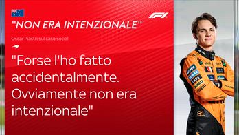 piastri caso post su Instagram