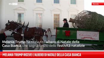 Melania Trump riceve l’albero di Natale della Casa Bianca