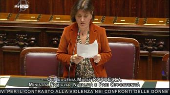 Roccella: "Ddl femminicidio provvedimento storico"