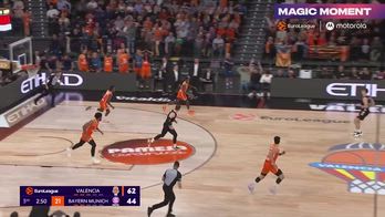 Eurolega, la spettacolare stoppata di Badio su Jovic