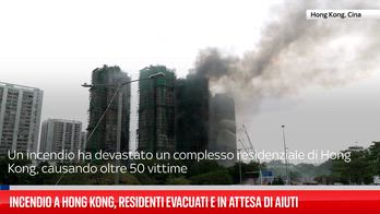 Hong Kong, oltre 50 morti in incendio in complesso residenziale