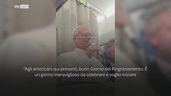 Papa Leone XIV in volo per Ankara: auguri ai giornalisti