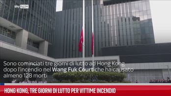 Hong Kong, tre giorni di lutto per vittime incendio