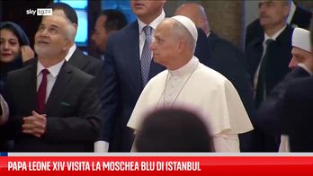 Papa Leone visita la Moschea Blu a Istanbul