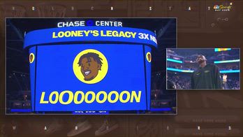 NBA, il tributo degli Warriors per il ritorno di Looney