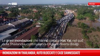 Inondazioni in Thailandia, auto bloccate e case danneggiate