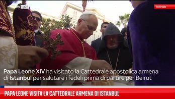 Papa Leone visita la cattedrale armena di Istanbul