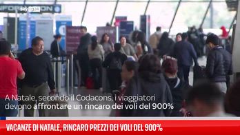 Vacanze di Natale, rincaro prezzi dei voli del 900%