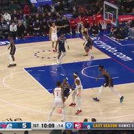 NBA, 41 punti di Jalen Johnson contro Philadelphia