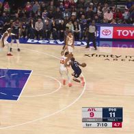 NBA, 44 punti di Tyrese Maxey contro Atlanta