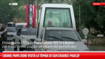 Libano, Papa Leone visita la tomba di San Charbel Makluf