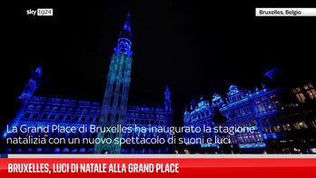 Lo spettacolo delle luci di Natale a Bruxelles