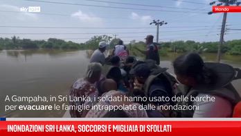 Alluvione in Sri Lanka, i primi soccorsi