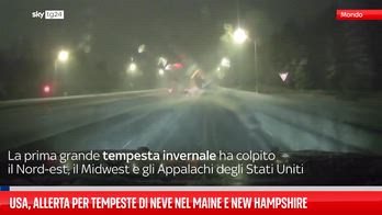 Usa, allerta per tempeste di neve nel Maine e New Hampshire