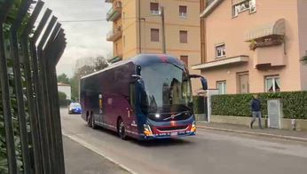 genoa coppa italia arrivo stadio video