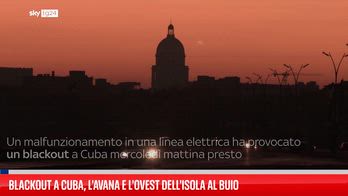 Blackout a Cuba, L'Avana e l'ovest dell'isola al buio