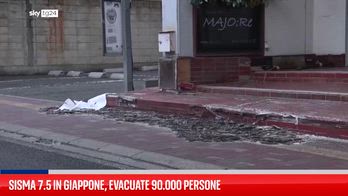 Sisma 7.5 in Giappone, evacuate 90.000 persone