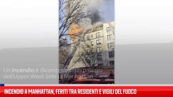 Incendio a Manhattan, feriti tra residenti e vigili del fuoco