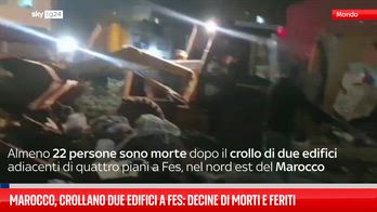 Marocco, crollano due edifici a Fez: decine di morti e feriti