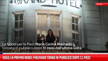 Oslo, la premio Nobel Machado torna in pubblico dopo 11 mesi