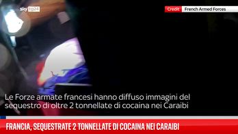 Francia, sequestrate 2 tonnellate di cocaina nei Caraibi
