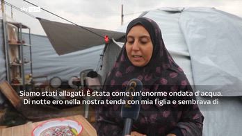 La tempesta Byron su gaza, il racconto degli sfollati