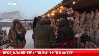 Russia, raggiunti meno 45 gradi nella città di Yakutsk