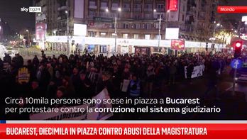 Bucarest, diecimila in piazza contro abusi della magistratura