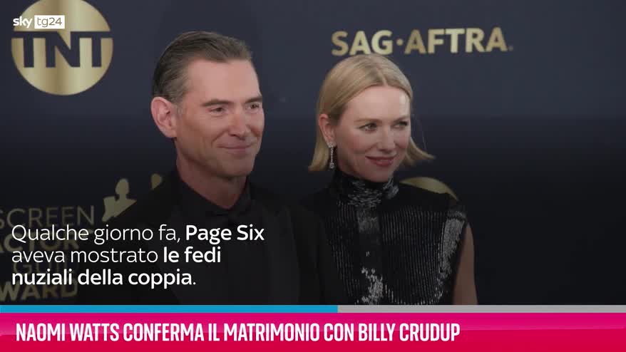 VIDEO Naomi Watts conferma il matrimonio con Billy Crudup