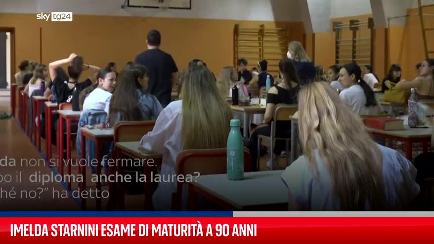 Imelda Starnini esame di maturità a 90 anni