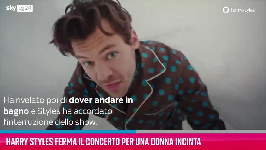 VIDEO Harry Styles ferma il concerto per una donna incinta