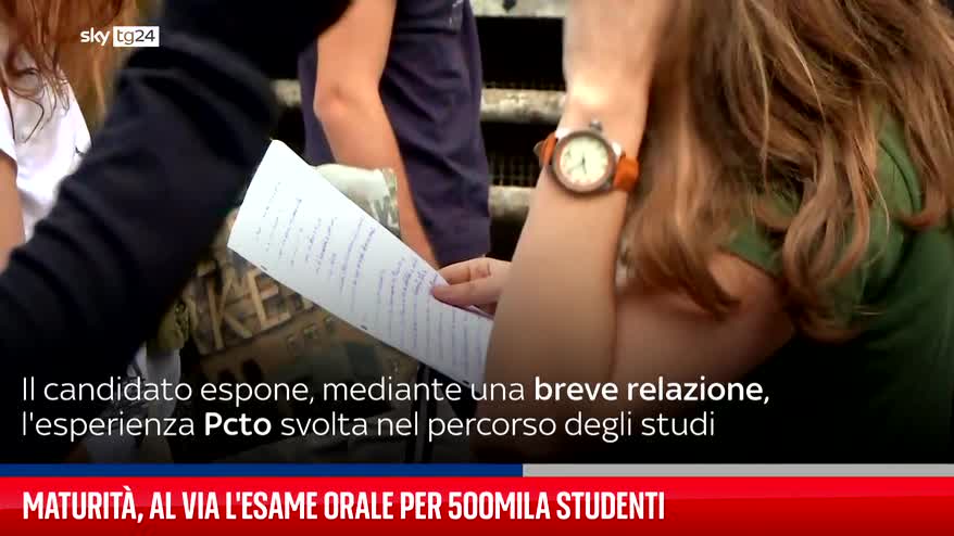 Maturità, al via l'esame orale per 500mila studenti