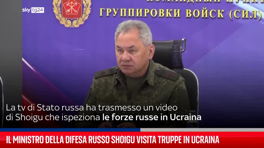 Ministro della Difesa russo Shoigu visita truppe in Ucraina