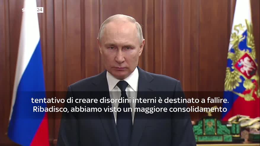 Putin: tentativo di creare disordini destinato a fallire