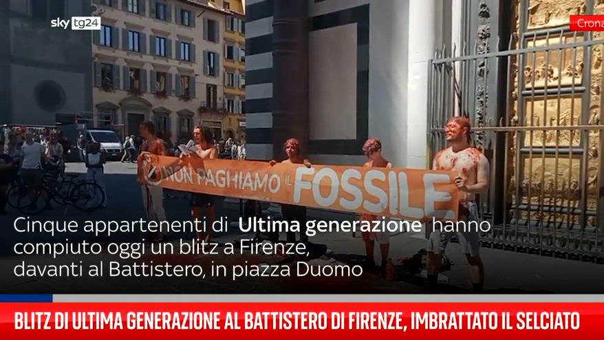 Blitz Di Ultima Generazione Al Battistero Di Firenze | Video Sky