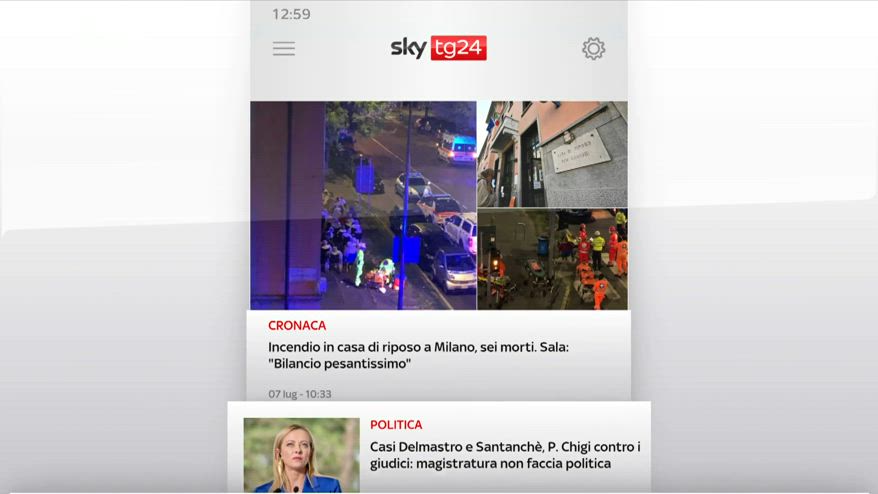 I titoli di Sky TG24 del 7 luglio 2023 - edizione h13