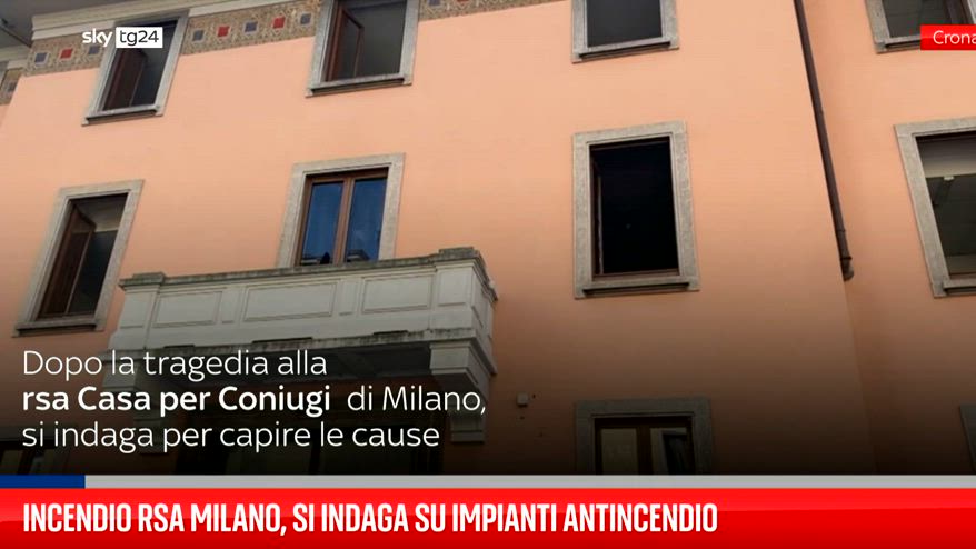 Incendio Rsa Milano, si indaga su impianti antincendio