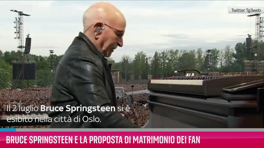 VIDEO Bruce Springsteen, proposta di matrimonio sul palco