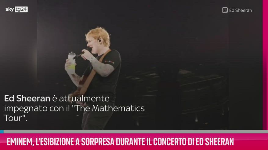 VIDEO Eminem, lo show a sorpresa al concerto di Ed Sheeran