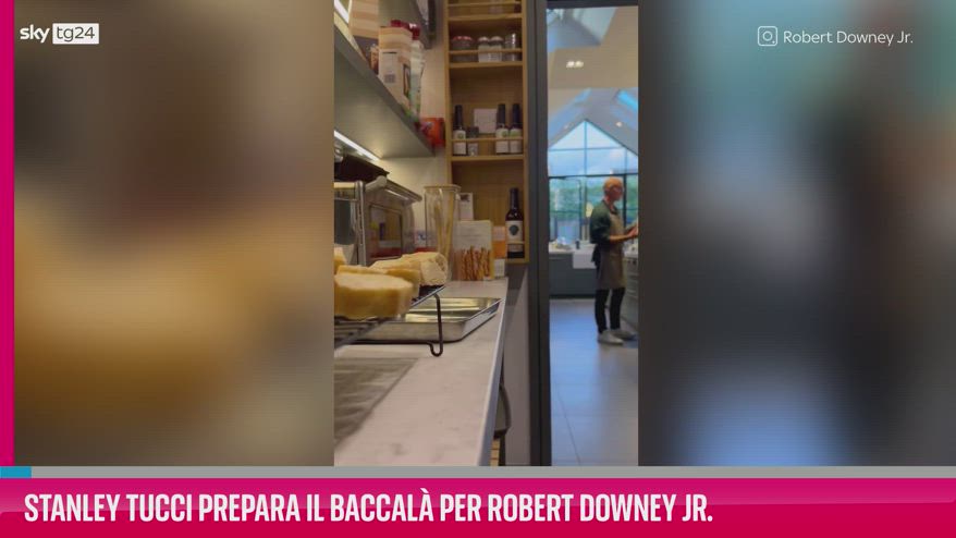 VIDEO Stanley Tucci prepara il baccalà per Robert Downey Jr