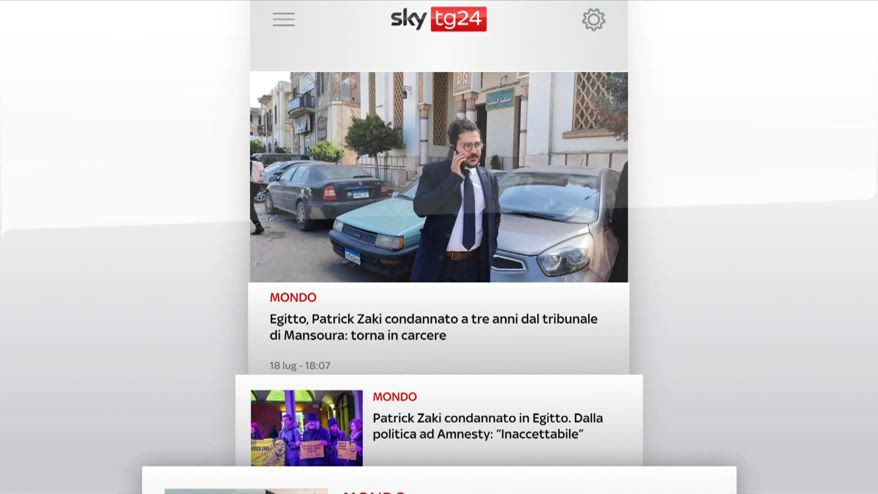 I titoli di Sky TG24 del 18 luglio: edizione delle 19