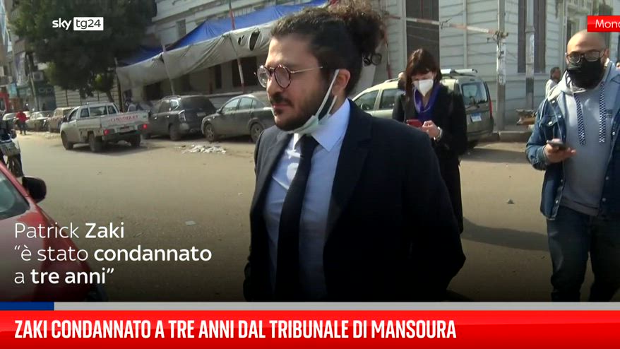 Zaki condannato a tre anni dal tribunale di Mansoura