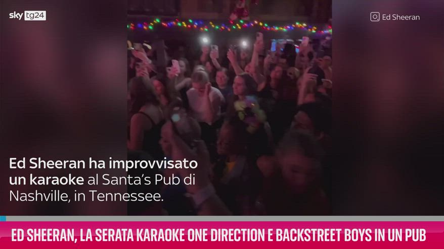 VIDEO Ed Sheeran, la serata karaoke in un pub