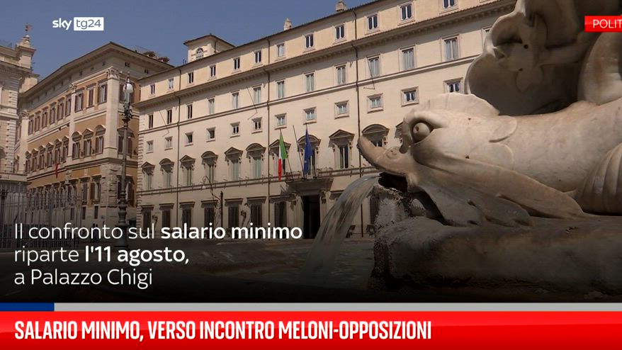 Salario Minimo, Verso Incontro Meloni-opposizioni | Video Sky