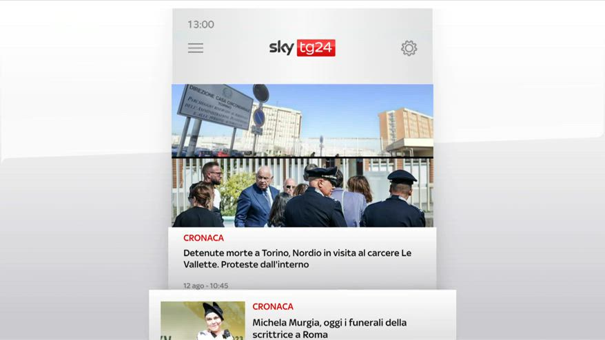 I titoli di Sky Tg24 del 12 agosto: edizione delle 13