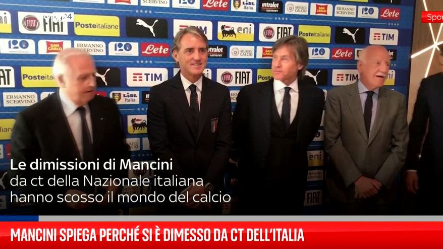 Mancini e le dimissioni: 